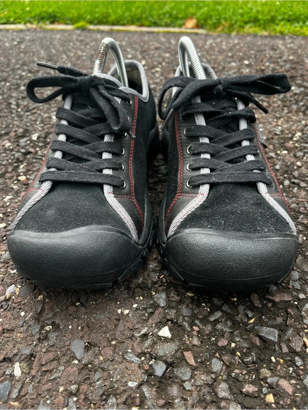KEEN Portola Women’s 11 Black Suede Slip Oil Resistant Work Shoes EU 42